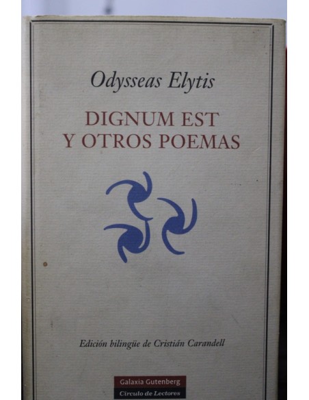 Dygnum Est y otros poemas (Usado)