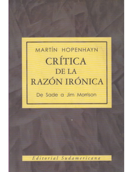 Crítica de la razón irónica (Usado) Crítica de la razón irónica (Usado)