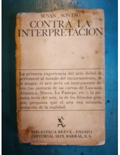 Contra la interpretación (Usado)