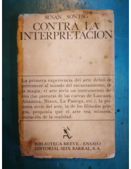 Contra la interpretación (Usado) Contra la interpretación (Usado)