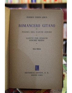 Romancero gitano/ Poema del cante jondo/ Llanto por Ignacio Sánchez Mejías (Usado)