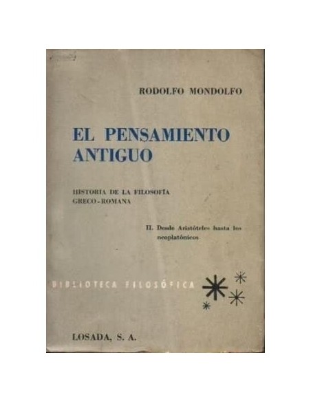 El pensamiento antiguo (Usado)