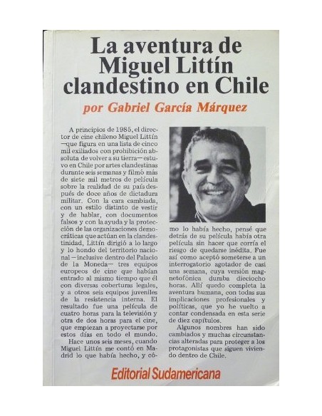 La aventura de Miguel Littín clandestino en Chile (Usado) La aventura de Miguel Littín clandestino en Chile (Usado)