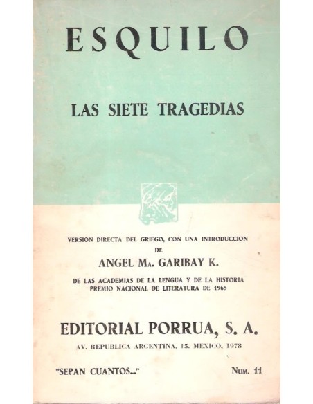 Las siete tragedias (Usado) Las siete tragedias (Usado)
