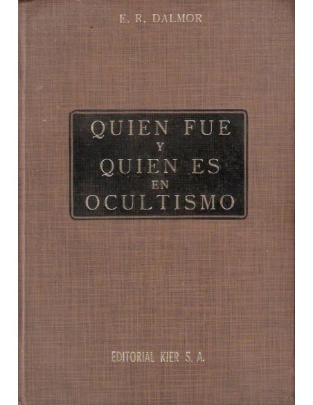Quien fue y quien es en ocultismo (Usado)