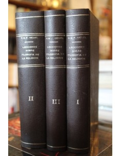 Lecciones sobre la filosofía de la religión. 3 tomos (Usado)