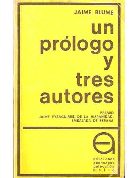 Un prólogo y tres autores (Usado)