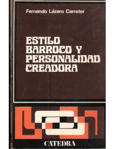 Estilo barroco y personalidad creadora (Usado)