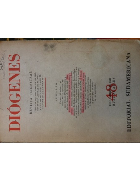 Revista Diógenes N.º 48 (Usado) Revista Diógenes N.º 48 (Usado)
