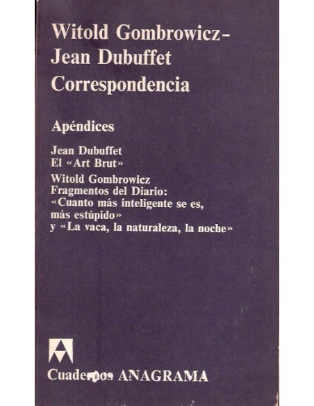 Correspondencia (Gombrowicz-Dubuffet) (Usado) Correspondencia (Gombrowicz-Dubuffet) (Usado)