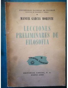 Lecciones preliminares de filosofía (Usado)