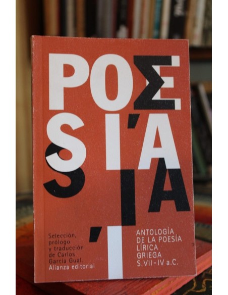 Antología de la poesía lírica griega S. VII  IV a.c (Usado) Antología de la poesía lírica griega S. VII  IV a.c (Usado)