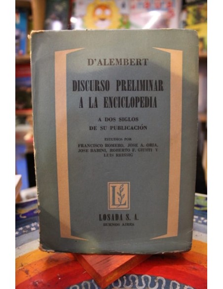 Discurso preliminar a la enciclopedia (Usado)