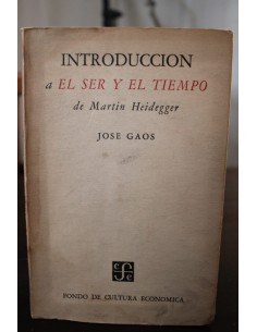 Introducción al ser y el tiempo de Martin Heidegger (Usado)