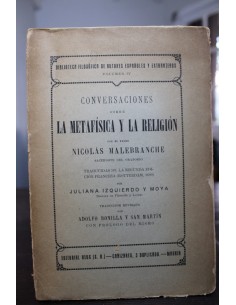 Conversaciones sobre metafísica y la religión (Usado)