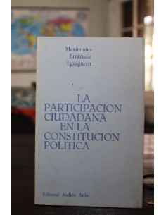 La participación ciudadana en la constitución política (Usado)