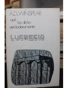 Qué ha dicho verdaderamente Lucrecio (Usado)
