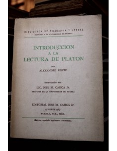Introducción a la lectura de Platón (Usado)