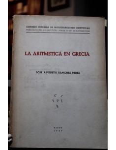 La aritmética en Grecia (Usado)