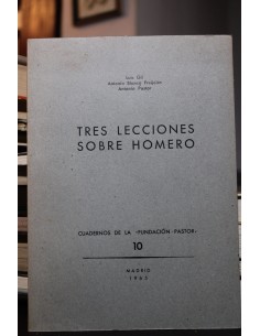 Tres lecciones sobre Homero (Usado)