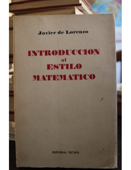 Introducción al estilo matemático (Usado) Introducción al estilo matemático (Usado)